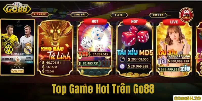 Top Game Hot Trên Go88.